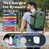 Cabin Max Handgepäck Rucksack in modernem Design, ideal für Airline-Reisen, gefertigt aus recyceltem Polyester mit cleverer Innenaufteilung und Tragekomfort, Größe 40x20x25 cm.
