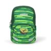 Ergobag Ease Large Freizeitrucksack in auffälligem grünem Design mit reflektierenden Elementen, ideal für Kinder im Kindergartenalter. Der Rucksack bietet ausreichend Stauraum und Tragekomfort für kleine Abenteurer.