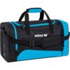 Erima Sporttasche in Curacao und Schwarz, 65 cm, 66,5 Liter, ideal für Sport und Freizeit, mit geräumigen Fächern und verstellbarem Schultergurt.