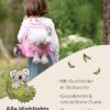 NICI Kinderrucksack rosa 2 in 1 mit Kuscheltier Koala, ideal für Kinder im Kindergartenalter, mit verstellbaren Gurten und weichem Rückenbereich für maximalen Tragekomfort.