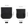 WANDF Rucksack mit Kordelzug in Schwarz, Sporttasche mit separatem Schuhfach, wasserabweisend, ideal für Sport und Freizeit für Damen und Herren