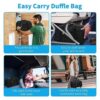 Kompakte YoKelly Klein Mini Reisetasche in Schwarz, ideal für Sport, Reisen und Schule. Die Duffle Bag ist vielseitig einsetzbar und passt perfekt in Gym-Locker und unter Flugzeugsitze.