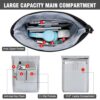 YOKGO Rolltop Rucksack für Damen und Herren mit wasserfestem Design und großem Hauptfach für optimale Organisation, inklusive Laptopfach für Geräte bis zu 15,6 Zoll.