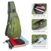 TITECOUGO Rucksack in Army Grün, ergonomischer Schulterrucksack für Männer und Frauen, ideal für Sport, Outdoor-Aktivitäten und den Alltag.