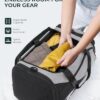 Tolaccea Sporttasche als Rucksack und Tragetasche in Grau, ideal für Sport und Reisen, mit verschiedenen Fächern für optimale Organisation