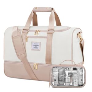 Reisetasche für Damen, 37 Liter Fassungsvermögen, wasserdicht und leicht zu reinigen, ideal für Reisen und Sport-Events