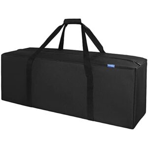 INFANZIA 100L Sporttasche in Schwarz, große wasserdichte Reisetasche mit verbesseretem Reißverschluss, geeignet für Sport und Reisen.
