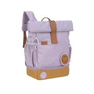 LÄSSIG Kindergartenrucksack in lila mit Rolltop-Öffnung, geeignet für Kinder ab 3 Jahren, 11 Liter Volumen, inklusive Brustgurt für optimalen Tragekomfort.