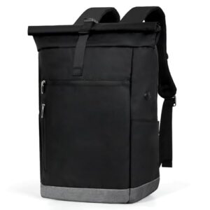 Vielseitiger TANTOMI Rucksack für Damen und Herren im modernen Rolltop-Design, ideal für Schule, Freizeit, Reisen und Fahrradfahren, aus wasserfestem Material, mit ergonomischen Schultergurten.