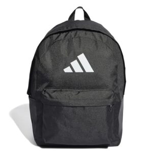 Unisex Rucksack von adidas, klassischer 3-Streifen-Design, schwarz/weiß, Einheitsgröße