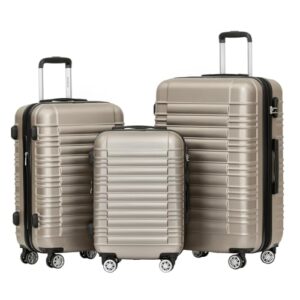 Beibye Hartschalen Koffer Trolley Rollkoffer Reisekoffer Zwillingsrollen Kofferset - Perfekter Begleiter für Ihre nächste Reise, robust und hochwertig verarbeitet