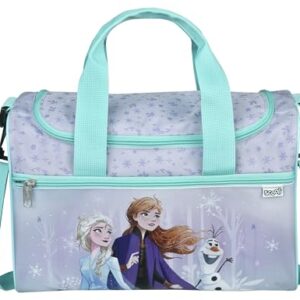 Disney Frozen Sporttasche für Kinder mit geräumigem Hauptfach und verstellbarem Schultergurt. Ideal für Kleinkinder und Kinder. Robuste Konstruktion und Disney-Frozen-Design.