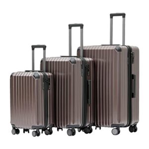 Ein 3-teiliges Reisekoffer-Paket mit Münicase M816 TSA-Schloss, Dehnungsfuge und Teleskopgriff. Der Koffer verfügt über 4 Rollen für sicheren Transport und eine Hartschale zur Sicherstellung Ihrer Gegenstände.