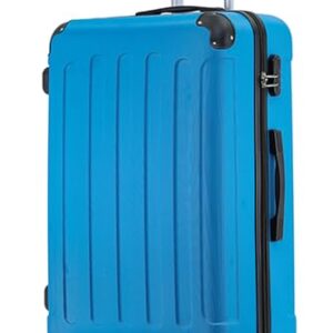 Stabiler und runder Reisegepäckkoffer mit Zwillingsrollen, groß für 1-2 Personen, harte Hülle, XL-L-M Größe, 14 Farben erhältlich (Türkis)