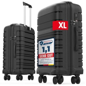 Gentor Reisekoffer groß XL mit Rollen, Hartschalenkoffer für Aufgabegepäck und Urlaub