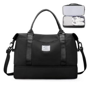 Reisetasche für Damen, wasserdicht und robust, ideal für Flugreisen und Outdoor-Aktivitäten, mit separatem Schuhfach und mehreren Taschen