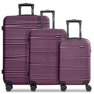 REDOLZ Hartschalen Koffer-Set 3-teilig | Leichte Reise-Trolleys aus hochwertigem, robustem ABS-Material | Ultra-leicht für Damen & Herren | 4 Doppelrollen & TSA-Schloss (Essentials 16)
