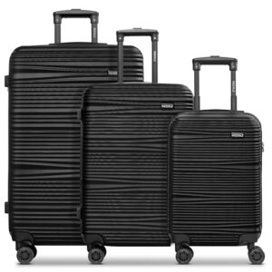 REDOLZ 3-teiliges Hartschalen-Koffer-Set aus hochwertigem ABS-Material für Reisen