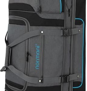 Hohe Qualität und praktische Funktionen: Reisetasche 2-Rad Trolley mit Rollen und 6 Fächern - erweiterbarer Reisetrolley