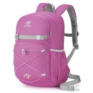 Komfortabler Wanderrucksack für Kinder, 15 Liter Fassungsvermögen, pink Farbe, ideal für Jungen und Mädchen zum Outdoor-Touren