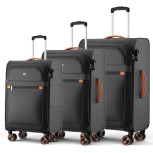 Drei verschiedene Größe: Handgepäck, mittelgroß und groß. Leicht und strapazierfähig mit doppelten Spanngurten, Netzfach und Trennwand.