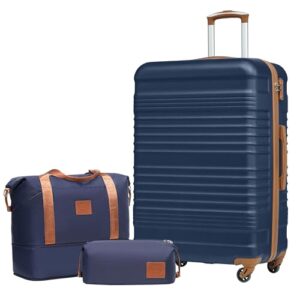 Drei COOLIFE Reisetaschen, darunter ein großes Luggageset und zwei kleinere Taschen für Reisen in Europa und Familienurlaub