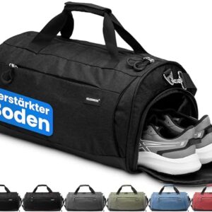 Große Sporttasche & Reisetasche für Damen und Herren, ideal als Gym Bag, Fitness Tasche, Trainings Tasche oder Sporttasche mit Schuhfach und Nassfach.