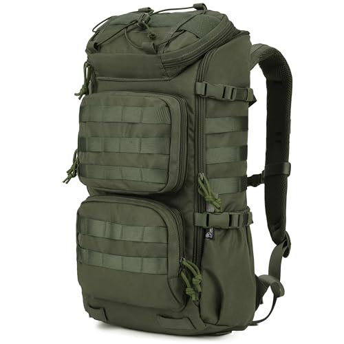 Taktischer Rucksack mit MOLLE-System für Outdoor-Aktivitäten wie Wandern, Bergsteigen und Reisen
