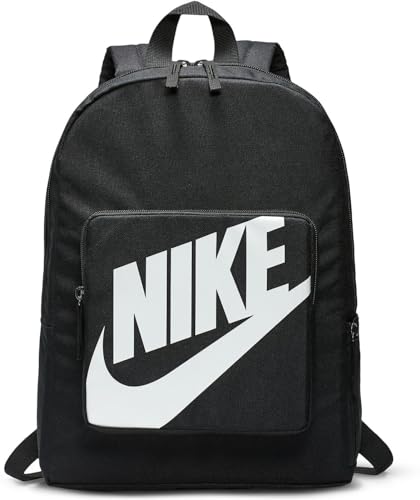 Nike Rucksack in Schwarz/Schwarz/Weiß mit 16 Liter Kapazität, ideal für Kinder und Jugendliche