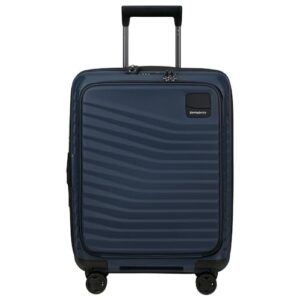 Blauer Reisekoffer mit Rollen, aus Samsonite Intuo - Spinner S, erweiterbarer Handgepäck mit 55 cm Länge und 42/48 Liter Volumen