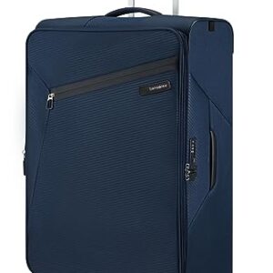 Blauer Samsonite Litebeam - Spinner L Reisekoffer mit erweiterbarem Innenraum und Handgriff, ideal für Langreisen