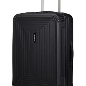 Samsonite Neopulse Spinner S, schwarzes Reisegepäck mit 55 cm Innenabmessungen und 38 Litern Fassungsvermögen. Hochwertiges Polycarbonat, leise Rollen und gefederte Absorber für ein bequemes Transporterlebnis.