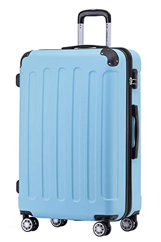 BEIBYE Zwillingsrollen Hardcase Reisekoffer in XL-L-M mit 4 Runden für sichere Transporte, 14 Farben, 76 cm Durchmesser und robustem ABS-Kunststoff