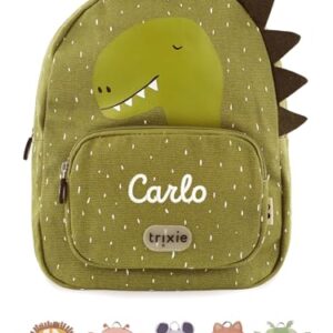 wunderwunsch TRIXIE Kindergartenrucksack mit verspieltem Tierdesign und personalisierter Wunschnamenbeschriftung, ideal für Kinder ab 2 oder 3 Jahren