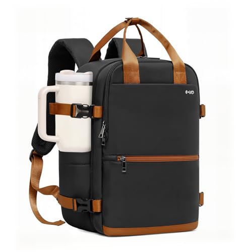 COOLIFE Reisegepäck 40x30x20, Handgepäck Rucksack Flugzeug 24L, ideal für Ryanair Easyjet Eurowings Business-Reiserucksäcke
