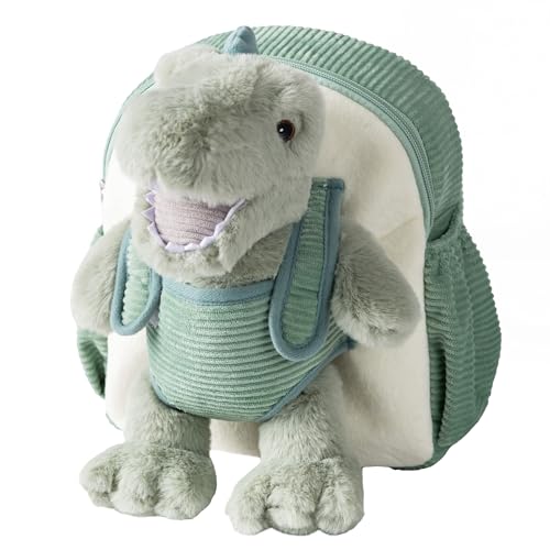 Dinosaurier im Kindergartenrucksack, weicher Plüsch, abnehmbares Spielzeug Rexie, perfekt für Geschenk für Kleinkinder