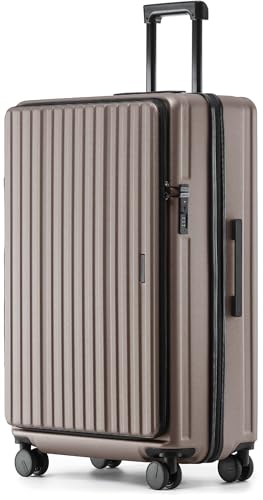Münicase Koffer Expandierbar - Hartschalen-Trolley mit Oberseiten-Öffnung, Kompressionsgurt & extra Stauraum für Reisen, strapazierfähig und leicht
