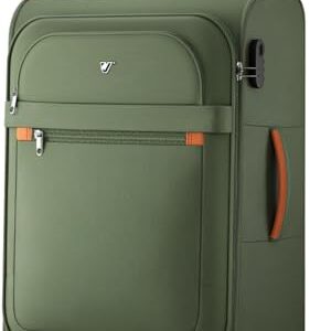 Weichschalenkoffer mit 77 Litern Fassungsvermögen, vier Rollen und Zahlenschloss für sicheres und leichtes Gepäcktransport