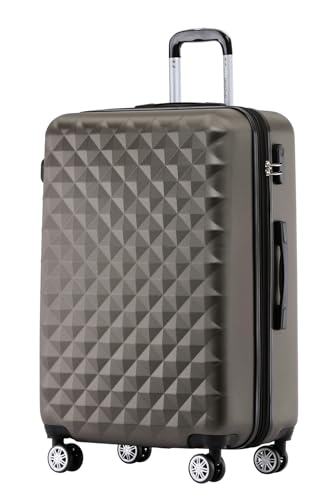 Hochwertiger Zwillingsrollen Koffer aus ABS Kunststoff, 15 Farben, sicheres Zahlenschloss und Doppelreißverschluss, inklusive Innenausstattung und umfangreiche Funktionen, ideal für Reisebedürfnisse