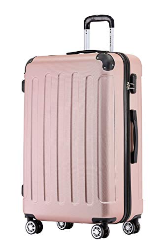 Großer Reisekoffer mit Zwillingsrollen und Hartschale in 14 Farben, perfekt für Ihre nächste Reise.
