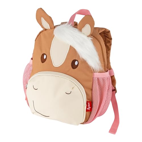 Sigikid Mini Rucksack Pony Love, rosa braun pony Kinderrucksack für Mädchen ab 2 Jahren
