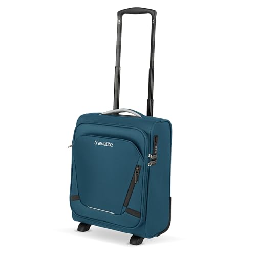 Travelite Handgepäck Trolley klein, Jetpack S Easy, Weichschale, 40x30x20 cm, Ultraleicht 1,7 kg, mit 2 Rollen & Zahlenschloss