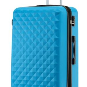 Hochwertiger Hartschalen-Koffer mit ABS-Kunststoff, Zahlenschloss und Doppelreißverschluss, ideal für Langzeitreisen oder Reise