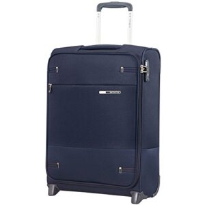 Blauer Samsonite Base Boost Kabinenkoffer mit Rollen und Handgriff, ideal für Reisen und Airlines wie Ryanair und EasyJet
