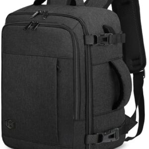 VANKEV Handgepäcktasche für Reisen, 40x30x20 cm, 24L Volumen, TSA-zugelassen, dunkelgrau