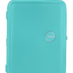 American Tourister Soundbox - Spinner L Erweiterbar Koffer, 77 cm, 97/97/110 L, Blau (Poolside Blue) - Reisekoffer mit erweiterbarem Rollo und TSA-Schloss für sicheren Transport und viel Stauraum