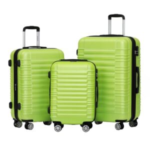 Beibye 2088 Zwillingsrollen Reisekoffer Set, drei verschiedene Größen, harte Schale und stabil, ideal für Ihre nächste Reise.