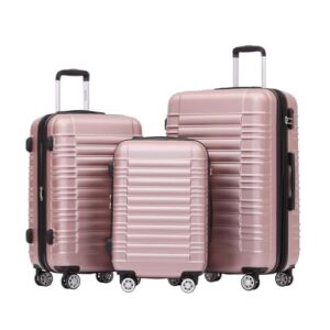 Beibye Reisekoffer 2088, hochwertiger Hartschalekoffer für Reisen und Urlaube aus ABS Kunststoff mit robusten und schlagfesten Zwillingsrollen und praktischer Dehnungsfuge