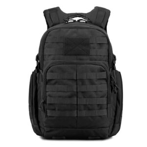 Taktischer Rucksack für Herren mit MOLLE-System, ideal für Outdoor-Aktivitäten wie Wandern, Camping und Reisen.