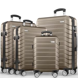 Praktisches Reisekofferset mit TSA-Schloss, Koffergurten und Gepäckwaage